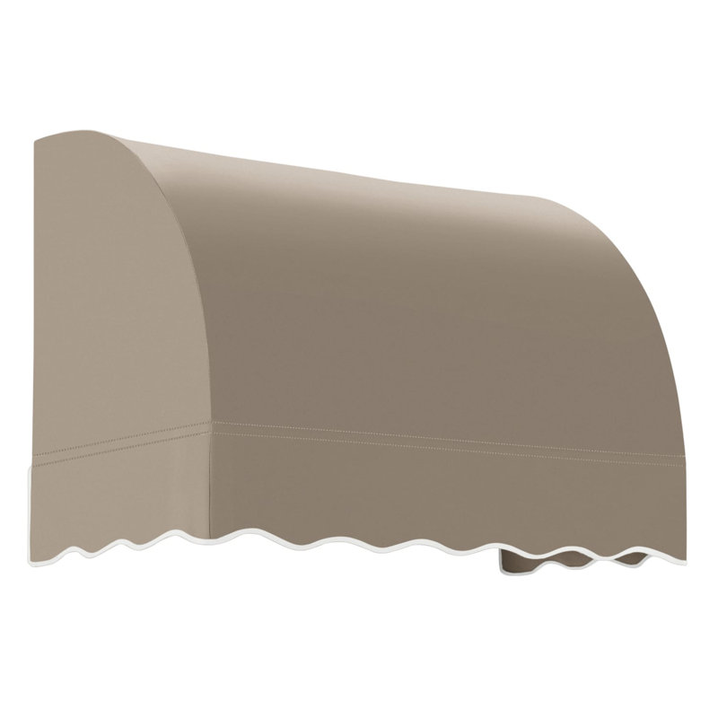 Awntech Savannah Acrylic Fabric Fixed Awning, Taupe, 31" H x 40.5" W x 24" D