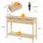 McDuffie 51.2" Rattan Console Table-425060746