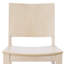 Chaise de salle à manger commerciale en bois massif avec dossier incurvé-2134164201