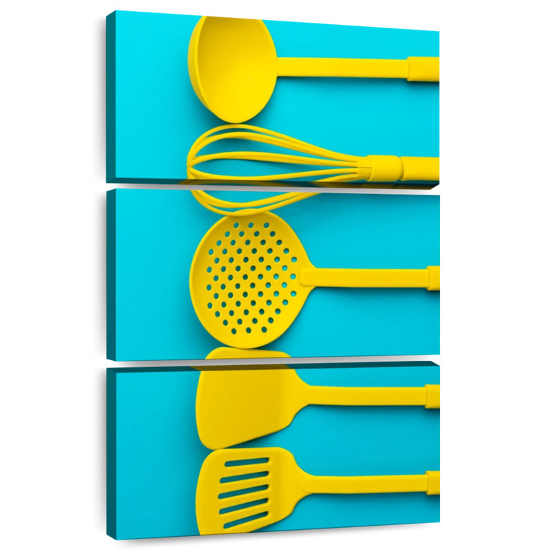 Senne Yellow Kitchen Tools, 57" H x 36" W