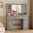 Modern Vanity Desk With HD Lighted Mirror & Power Outlet, Vanity Table With Storage Cabinet & 7 Drawers, with Brightness Lighting-844689782