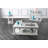 Rustic Style Antique White 1Pc COFFEE TABLE Open Bottom Shelf Plank Style Table Top Living Room Furniture-1282894752