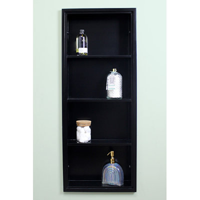 14X36 Sloane Recessed Wall Niche With Plain Back And Three Shelves