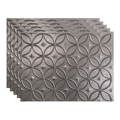 FASÄDE Rings Decorative Vinyl 18in x 24in Backsplash Panel
