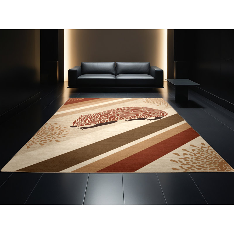 Tapis lavable à la machine Osazee Wombat, 2 x 5