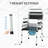 Adjustable Height Bedside Commode Chair For Seniors, Adults, Handicap - Raised Toilet Seat With Arm