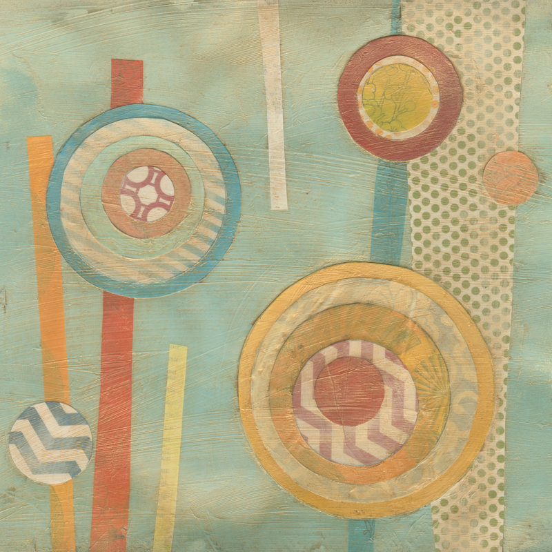 Bits And Pieces I by June Erica Vess - Wrapped Canvas Painting, 122cm H x 122cm W