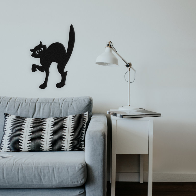 Sneaky Cat Wall Décor, 20" H x 14" W x 0.06" D