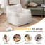Soft Teddy Fabric Bean Bag Chair-1825452511