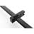 Bathroom Shower System In Matte Black With Efficient Water Spray: Head, Hand Shower, Slide Bar, Bodysprays, Arm, Hose, Valve Trim Assembly Components - Head-117417271