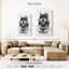 Loup Brampt assis en noir et blanc-108548414
