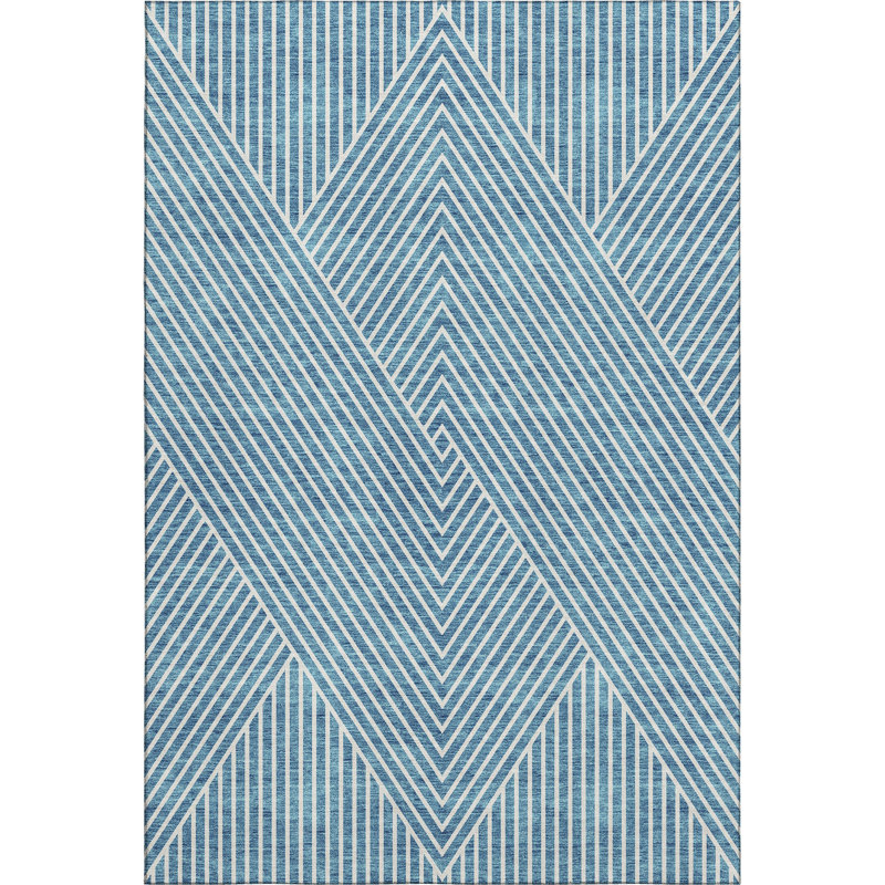 Premium Machine Washable Prisco Teal Rug, Rectangle 9' x 12'