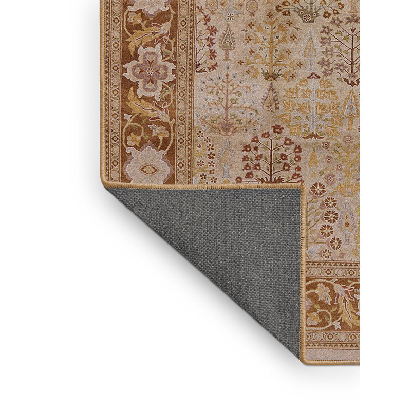 Tapis oriental brun / beige, Rectangle 2 pi x 4 pi