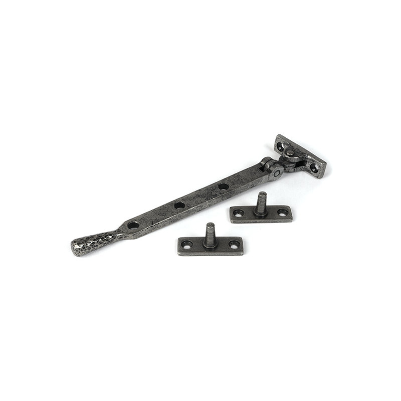 Hammered Newbury Stay, Pewter Patina, 24.9cm H x 1.6cm W x 0.6cm D