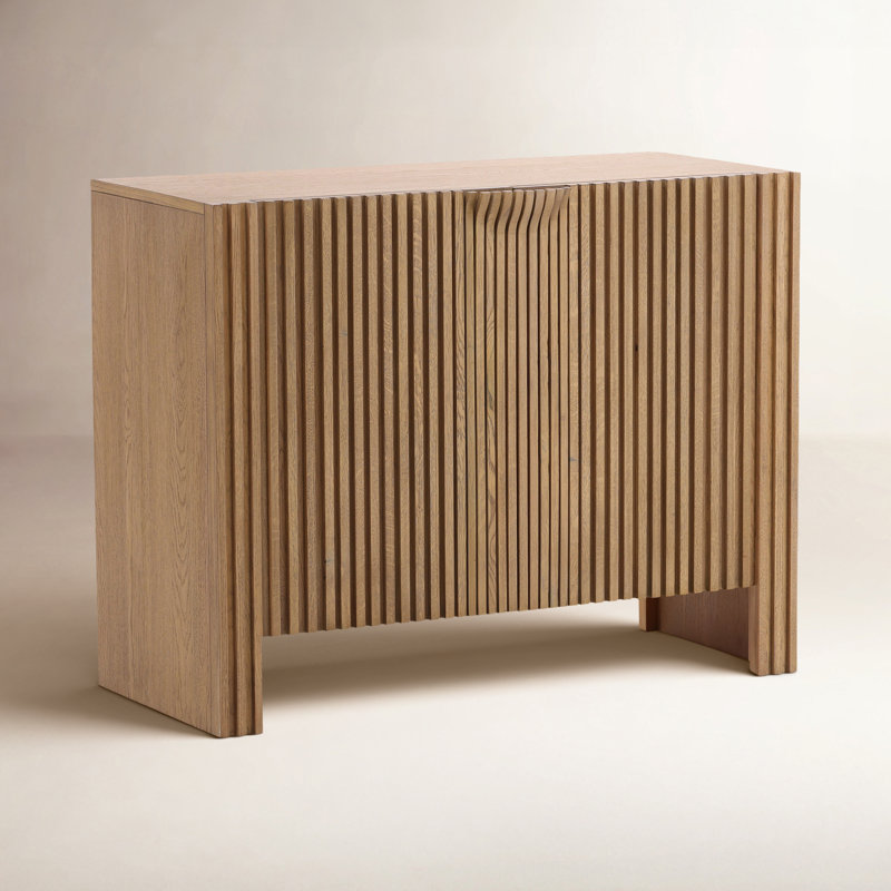Fallon 41" Wide Oak Wood Sideboard, Natural, 32" H x 41" W x 18" D