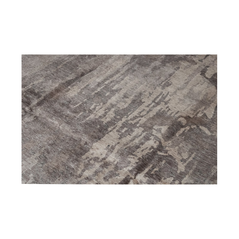 Abstract Area Rug in Copper
