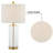Brokk 23.75" Metal Glass Table Lamp Set-973436662