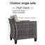 Chaise de patio avec coussin Grano-499905141