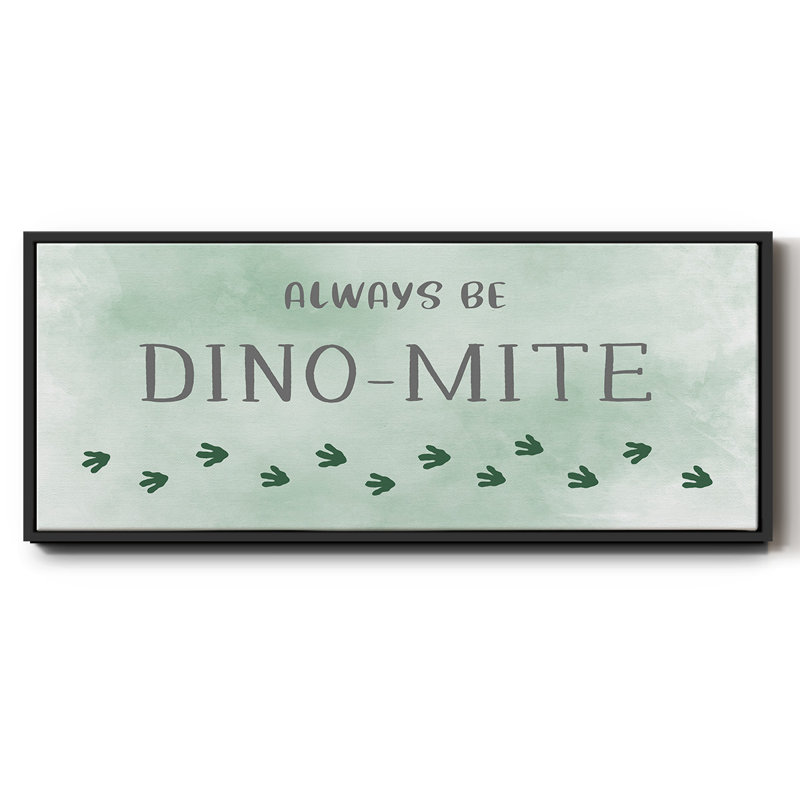 Dinomite - toile encadrée, H 20 po x l 50 po