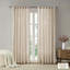 Faux Linen Rod Pocket And Back Tab Fleece Lined Curtain Panel(Only 1 Pc Panel)-262476296