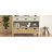 Vintage Console Table With Drawers, Water Hyacinth Woven Baskets, Multi-Color Options, Ideal For Entryway And Living Room -1368499650