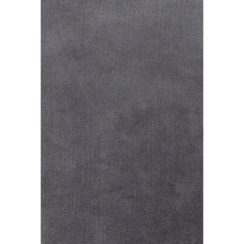 Velvet Throw Pillow Accent Pillow Authentic Handmade Square Polyester Fill Gray Solid Removable Cover With Gray Cotton Back
