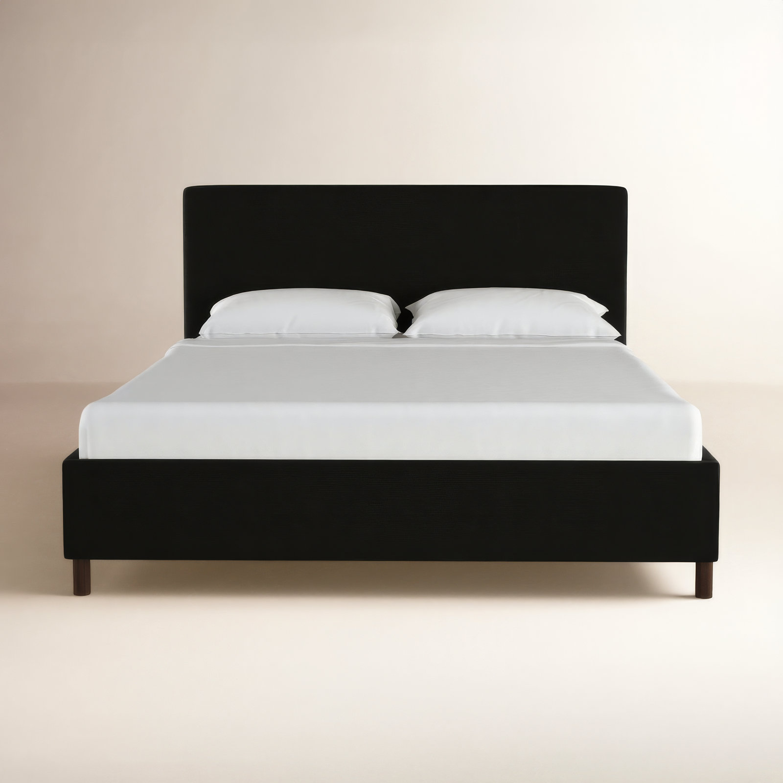 Eisley Upholstered Bed, King, Classic Black Linen