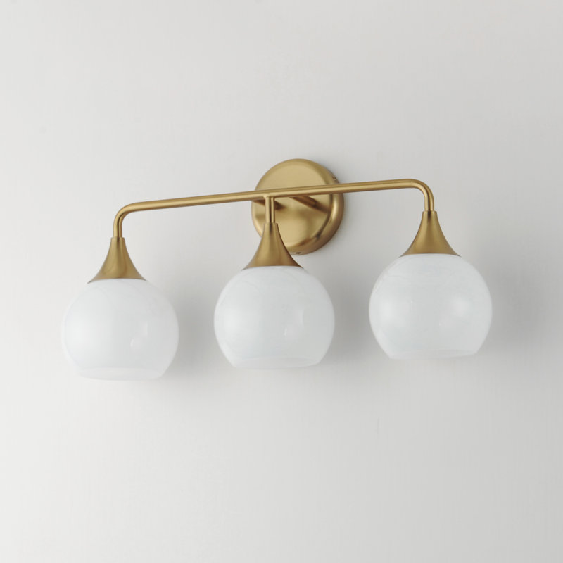 Neve-Bath Vanity, Natural Aged Brass