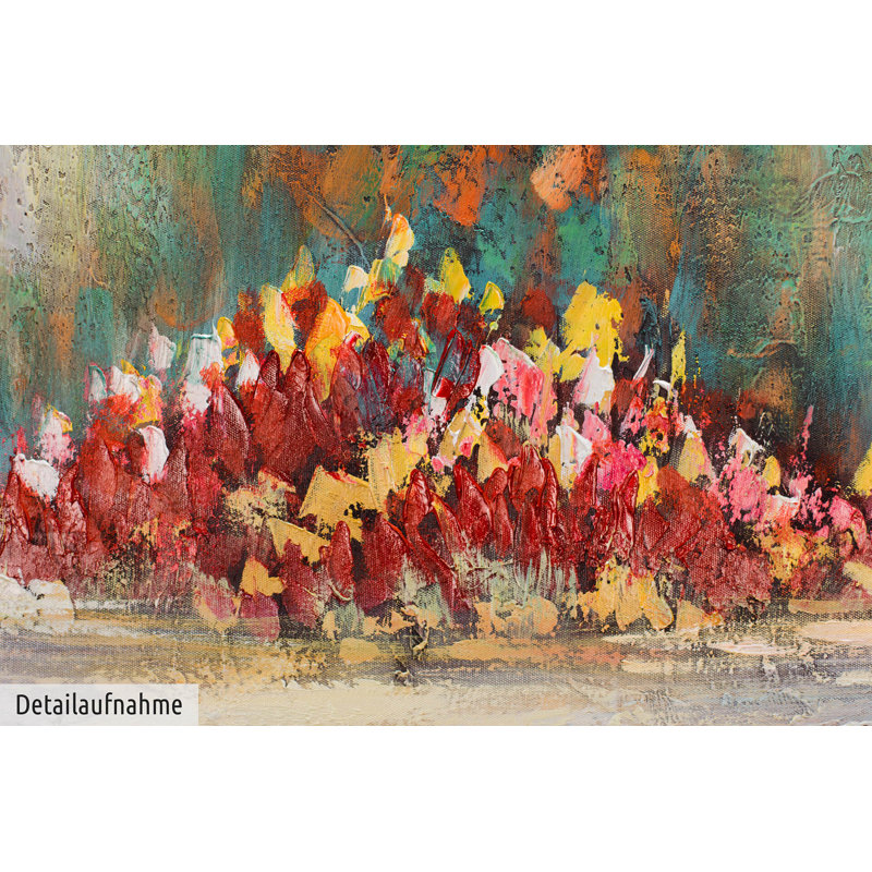 Girdle Of Flowers Hand Painted Acrylic Painting 