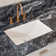 Los Flexi 21" x 15" Bathroom Undermount Sink with Overflow, White Ceramic Rectangular Vanity Sink