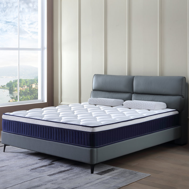 Matelas hybride à ressorts ensachés en mousse à mémoire de forme de 10 pouces dans une boîte avec mousse à mémoire de forme certifiée Certipur-US