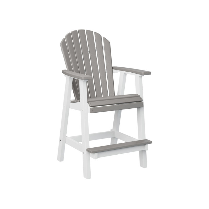 Chaise de bar Berlin, Gris clair, 26.5"