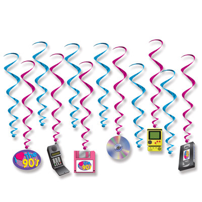 I Love The 90's Whirls - Pack of 6