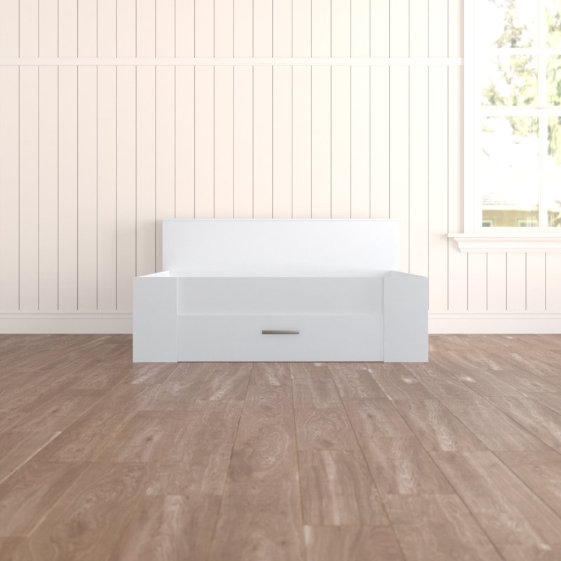 Kenny DE Size - 140 X 190 Cm Bed, Pearl White