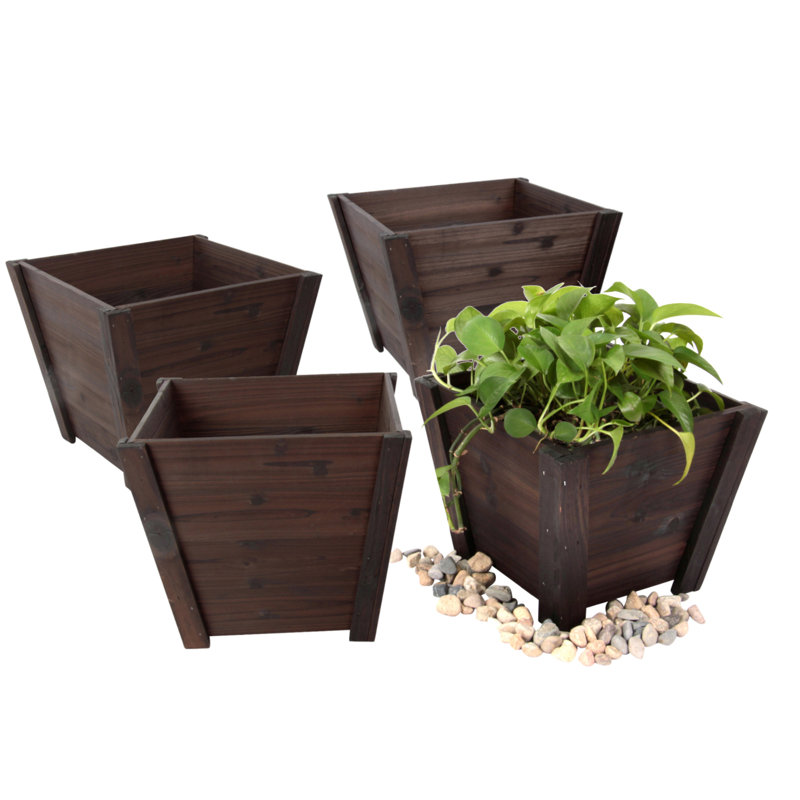 Pot de fleurs en bois Cypress