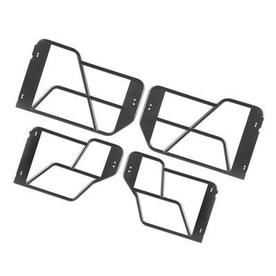 Tube Doors, 4-Door, Compatible with 2021-2026 Ford Bronco (Excluding Bronco Sport), Steel Off Road Front & Rear Tubular Half Doors with Rubber Pads, Heavy-Duty Hinges, OE Latch & Limit Straps