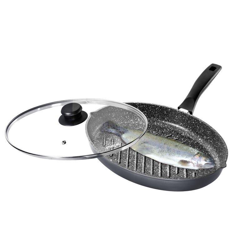 42cm Aluminum Grill Pan / Griddle Set