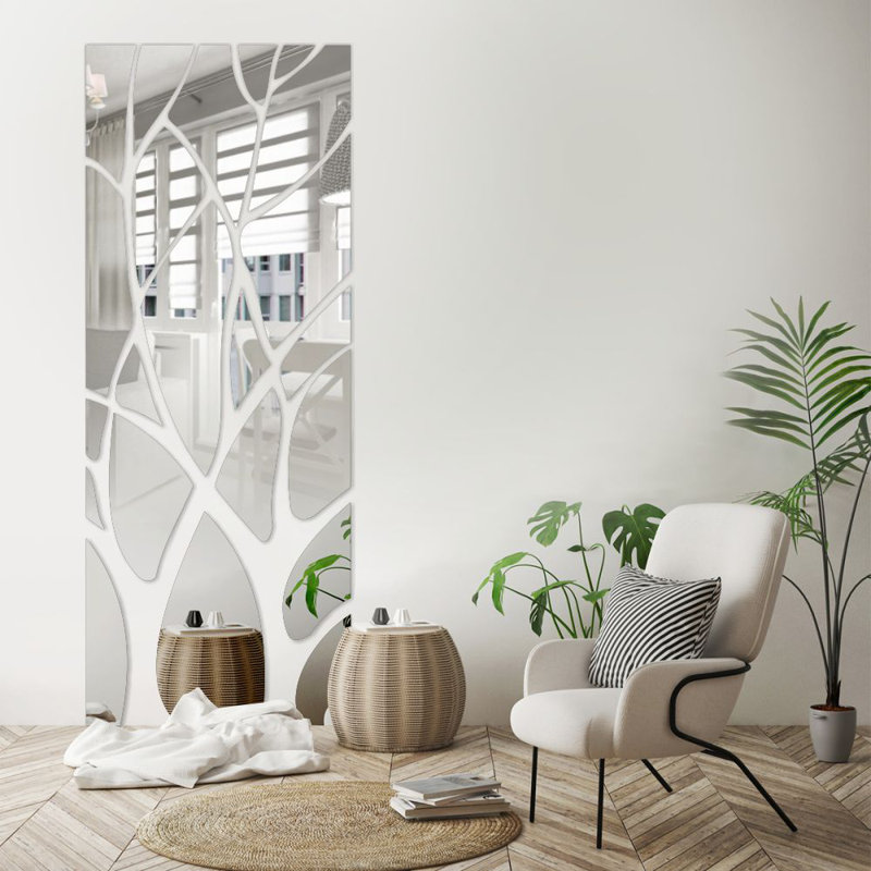 Citlali Mirror, 100cm H x 35cm W, Silver