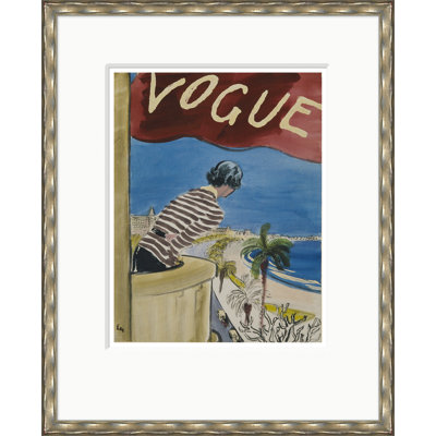 Vogue Cover, Looking Down at the French Riviera, Carl Erickson, January 1, 1932