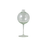 Wine Glass Vase - 3"L x 3"W x 7.5"H - Clear
