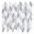 Channing 1-in. x 2.5-in. Elongated Hex Marble Look Polished Natural Stone Wall & Floor Mosaic Tile-50210654