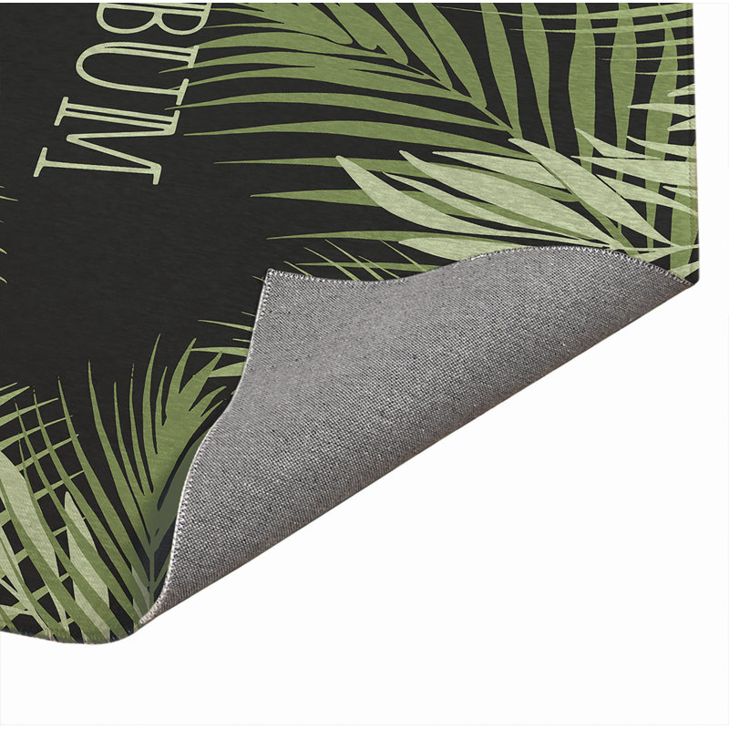 Paillasson Waving Palm Beach, Gris anthracite, L 48 po x L 72 po