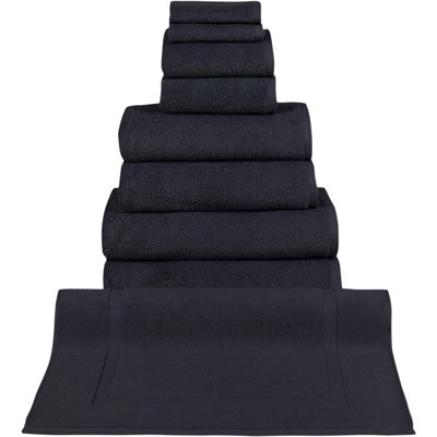 Ensemble de serviettes de bain 9 pièces avec tapis de bain Blatec