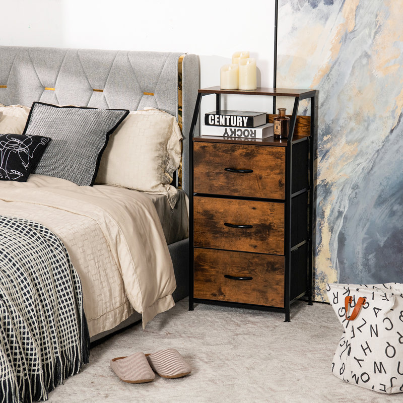 Foyil 45cm W Bedside Table