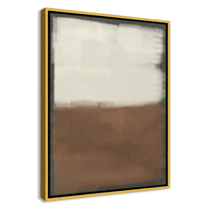 Coronado Alabaster Burst 2 - reproduction sur toile avec cadre flottant, Or, H 25,5 po x l 19,5 po x P 2 po