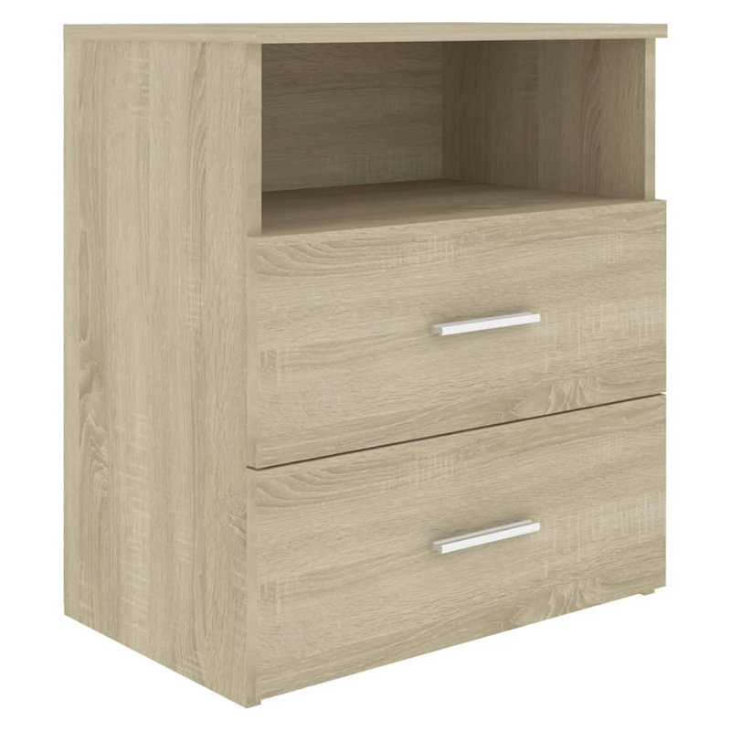 Goranka 2 - Drawer End Table Built-In Outlets, Sonoma Oak