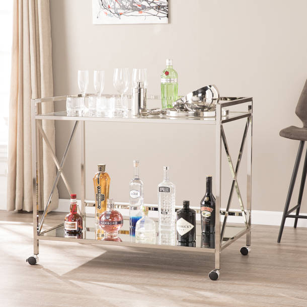 Everly Quinn Emsley Metal Bar Cart & Reviews | Wayfair