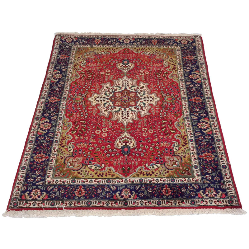 Pirley Oriental Area Rug in Red