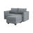 Upholstered L-Shaped Sectional Reversible-1181794911