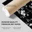 Floral noir et blanc, fleur de Draeam IV, reproduction d'art moderne sans cadre-667473344